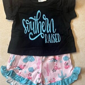 NEW “Southern Raised” Newborn 0-3 months  2 pc set